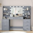 Irontar Makeup Vanity Table with Mirror & Lights, Vanity Desk with