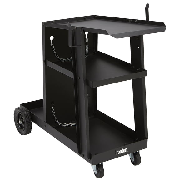 Ironton 3-Tier Welding Cart, 31-1/2in.L x 16-1/8in.W x 28in.H