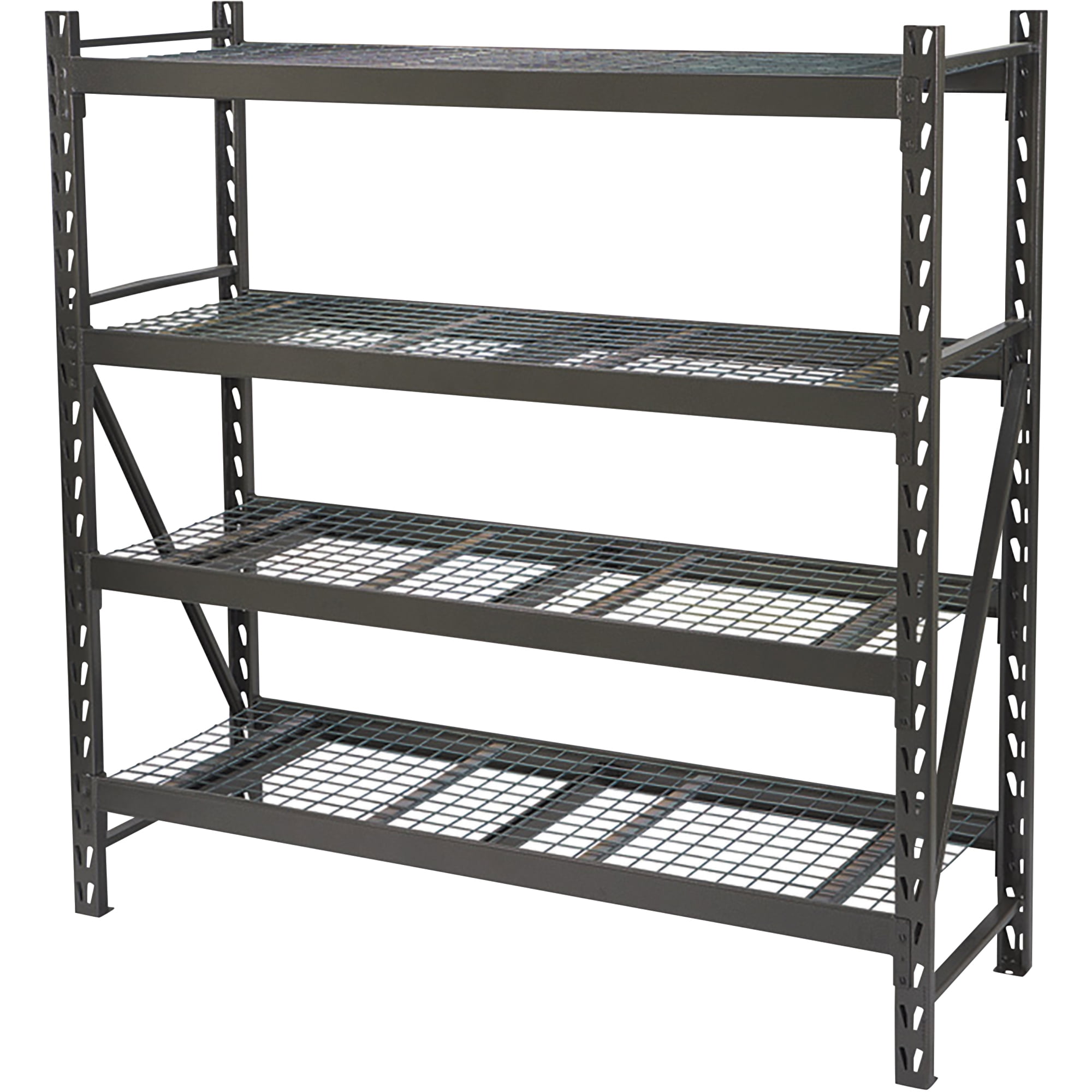 Ironton 4-Tier Storage Shelving, 77in.W x 72in.H x 24in.D