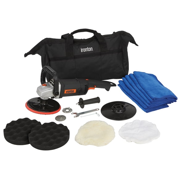 Ironton 7in. Car Polishing Kit, 10 Amps, 7in. Pad