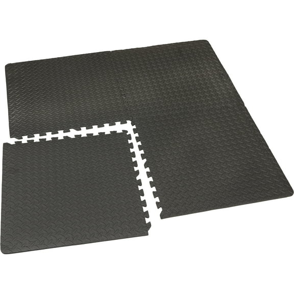 Ironton Anti-Fatigue Interlocking Puzzle Floor Mats, 4-Pk.