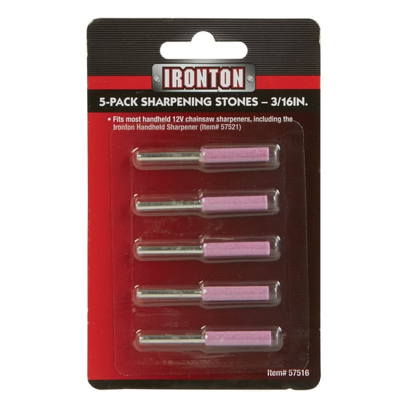 Ironton Chain Sharpening Stones, 3/16in., 5-Pk.