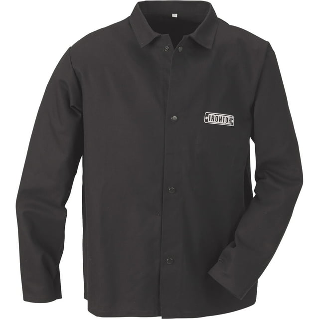 Ironton Flame-Resistant Welding Jacket — Large, Black