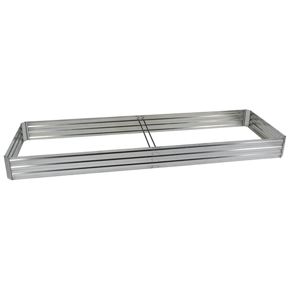 Ironton Galvanized Steel Raised Garden Bed, 12ft. x 4ft., Galvanized Steel