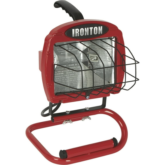 Ironton Halogen Portable Worklight, 500 Watts