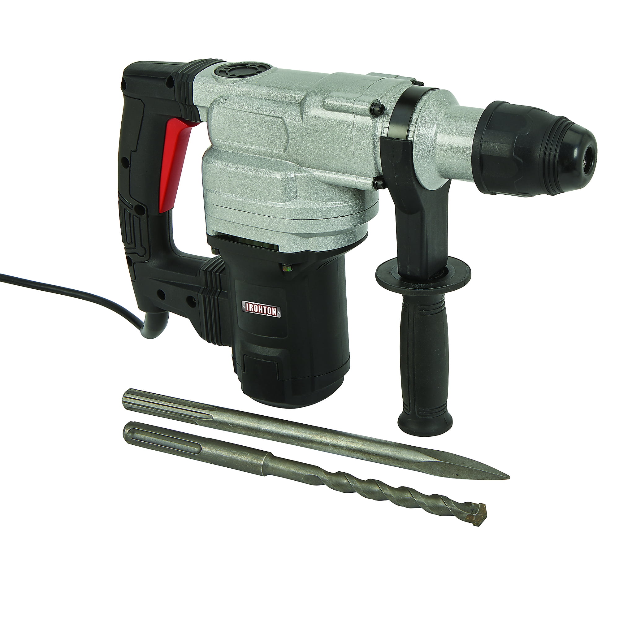 Ironton Heavy-Duty SDS Max Rotary Hammer Drill, 1-1/2in. Chuck, 3780 BPM, 110V, 10 Amps