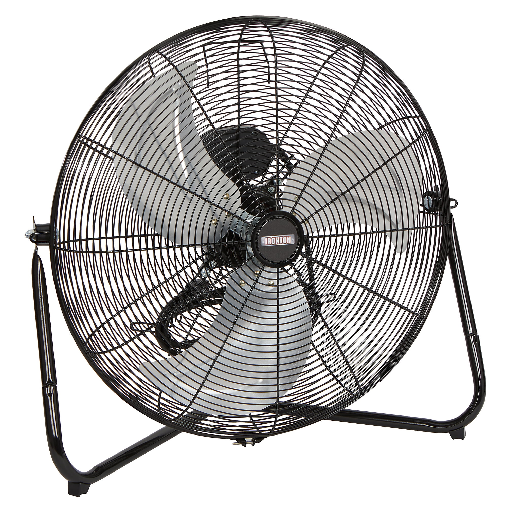 Ironton High-Velocity Black Metal 20in Indoor Floor Fan