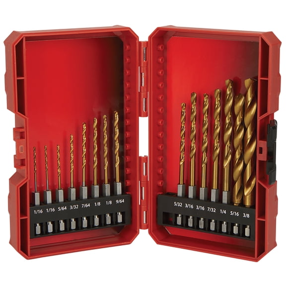 Ironton Impact-Duty Titanium SAE Drill Bits, 15-Pc.