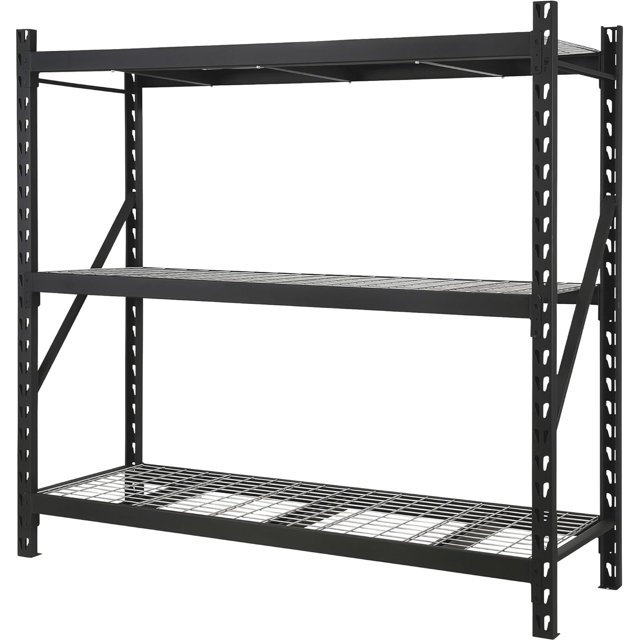 Ironton Industrial Shelving Rack, 3 Storage Shelves Steel Construction