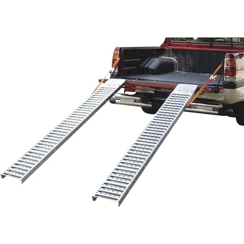 Ironton Non-Folding Steel Loading Ramp Set- 1000-Lb Total Capacity ...