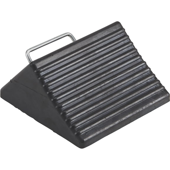 Ironton Nylon Reinforced Rubber Wheel Chock with Handle