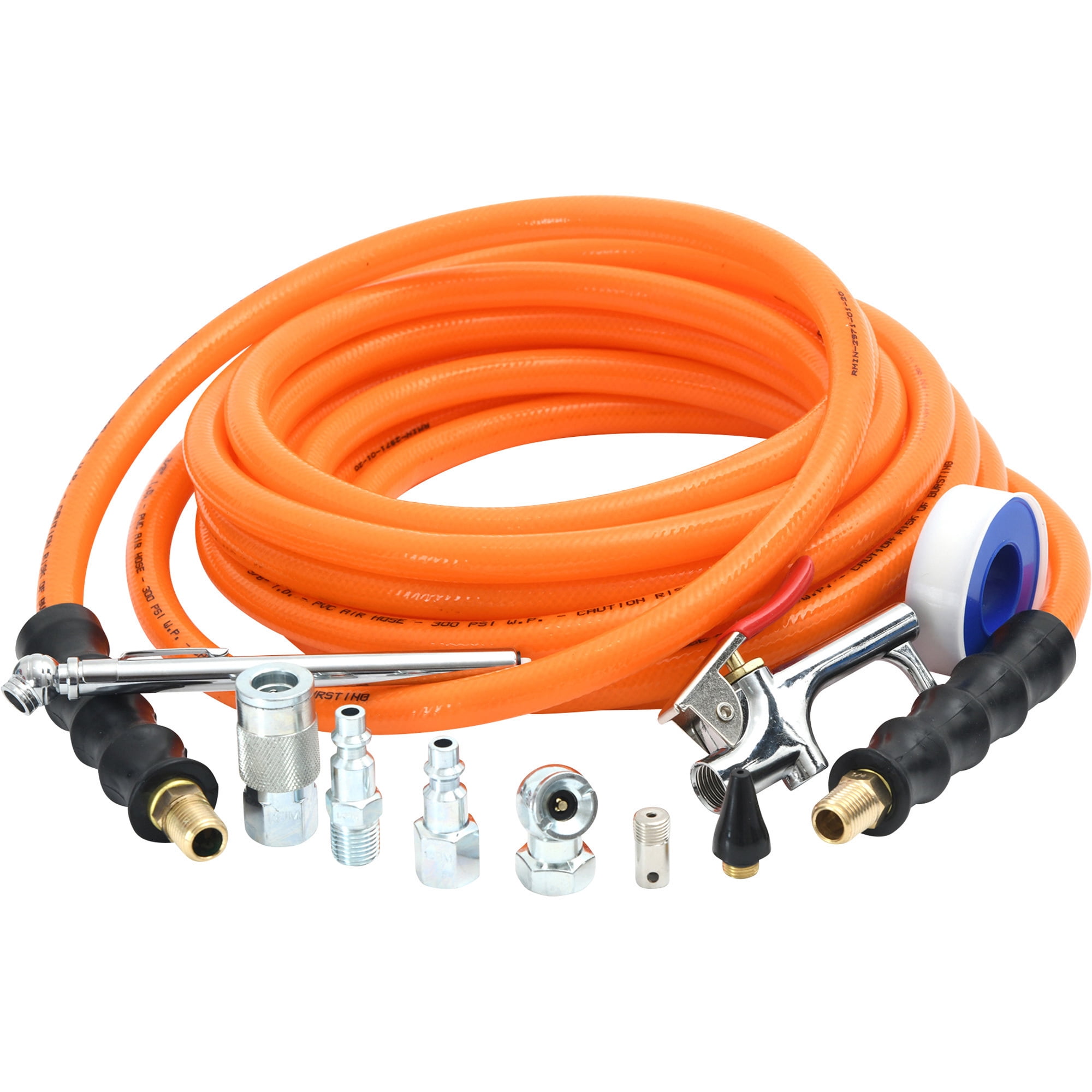 Ironton PVC Air Hose Kit, 3/8in. x 25ft., 300 PSI
