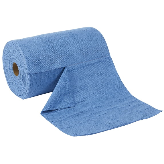 Ironton Easy-Tear Microfiber Towel Roll, 75-Ct., 12in. x 12in., Lint Free, Auto Detailing, Reusable, Washable, Cleaning Cloths, Home, Garage, Shop, Ultra Absorbent