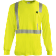 thumbnail image 1 of Ironwear 1209FR Flame Retardant Hi-Visibility Long Sleeve T-Shirt | Segmented Reflective Tape | 6 Cal/cm2 | ANSI Class 2, 1 of 3