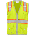 thumbnail image 1 of Ironwear 1241 Class 2 Safety Vest w/ Zipper, Radio Clips & Badge Holder, 1 of 4