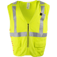 thumbnail image 1 of Ironwear 1257 Class 2 Flame-Resistant Safety Vest w/ Zipper & Radio Tabs, 1 of 3