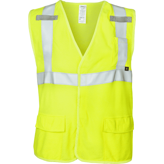 Ironwear 1266 Class 2 Flame-Resistant Safety Vest w/ 2” Reflective Tape