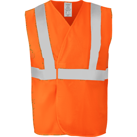 Ironwear 1269 Class 2 Type R Polyester Safety Vest w/ 2” Reflective Tape