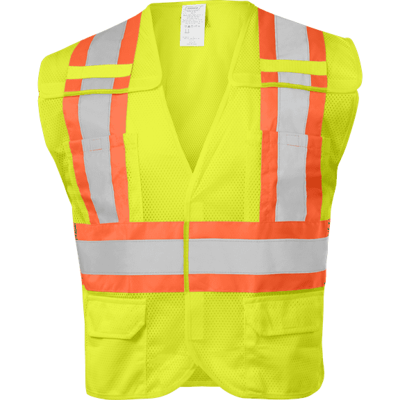 Ironwear 1287 Class 2 Breakaway Safety Vest w/ 2” Reflective Tape & 6 Pockets