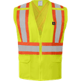 thumbnail image 1 of Ironwear 1287 Class 2 Flame-Retardant X-Back Safety Vest w/ Zipper & Radio Clips, 1 of 3