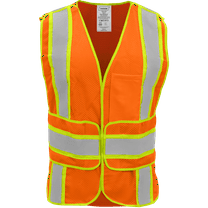 Ironwear 1290 Class 2 Breakaway Safety Vest w/ Wraparound Hook & Loop Closure