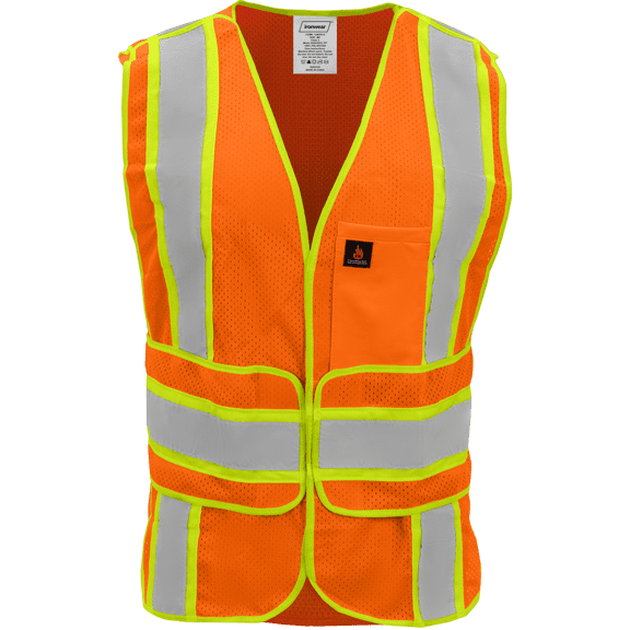 Ironwear 1290 Class 2 Flame-Retardant Breakaway Vest w/ Wraparound Closure