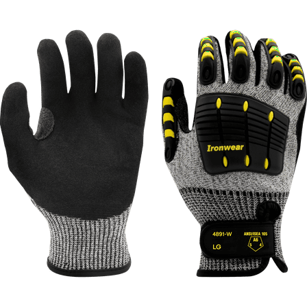 Ironwear 4891-W Cut Resistant Gloves with Extra Wide TPR and Reinforce Crotch | ANSI Level A6
