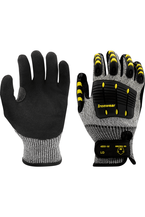 4891-W Cut Resistant Gloves with Extra Wide TPR and Reinforce Crotch | ANSI Level A6