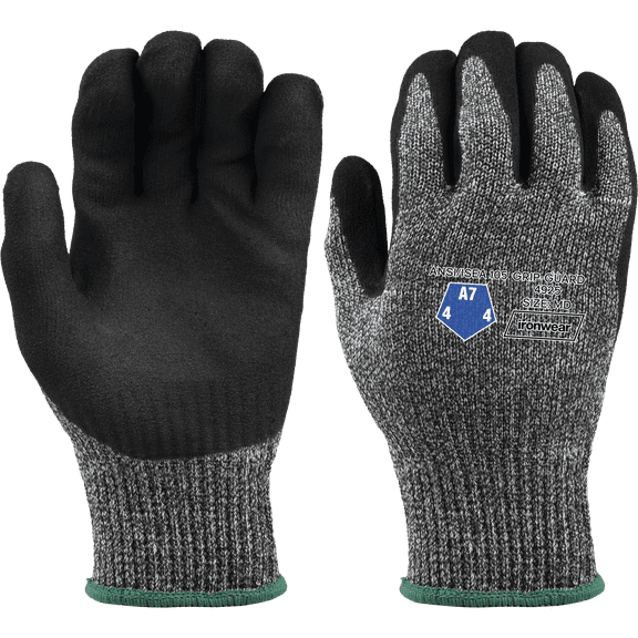 Ironwear 4925 Nitrile Palm Coated Cut Resistant Gloves | ANSI Level A7 | Pair