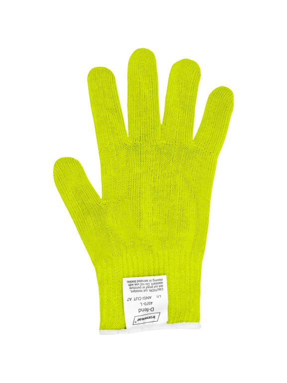 10 Gauge Seamless HPPE A7 Cut Resistant Knit Glove (Lime, 3X-Large)