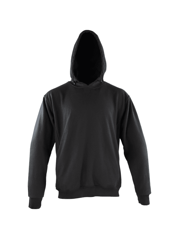 CAT 3 Flame Resistant Pullover Sweatshirt with Drawstring Hood (Navy, Large)