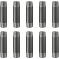 thumbnail image 1 of Ironwerks Designs 3/4"x 6" Industrial Decor Iron Pipe Fittings - Threaded Pipe Nipple, Black Pipe Shelving Industrial Table Legs - [10 Pack], 1 of 8