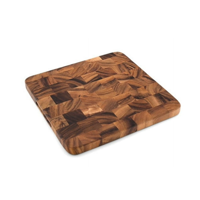 Charleston End Grain Prep Station  Ironwood Acacia Wood Cutting Boards