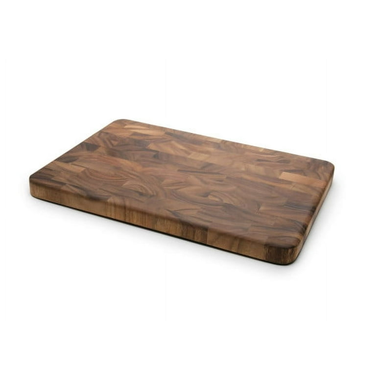 Charleston End Grain Prep Station  Ironwood Acacia Wood Cutting Boards