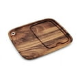 thumbnail image 1 of Ironwood Gourmet Fort Worth Steak Plate with Juice Channel, Acacia Wood, 11" x 13" x 0.75" Steak Cutting Board, 1 of 9