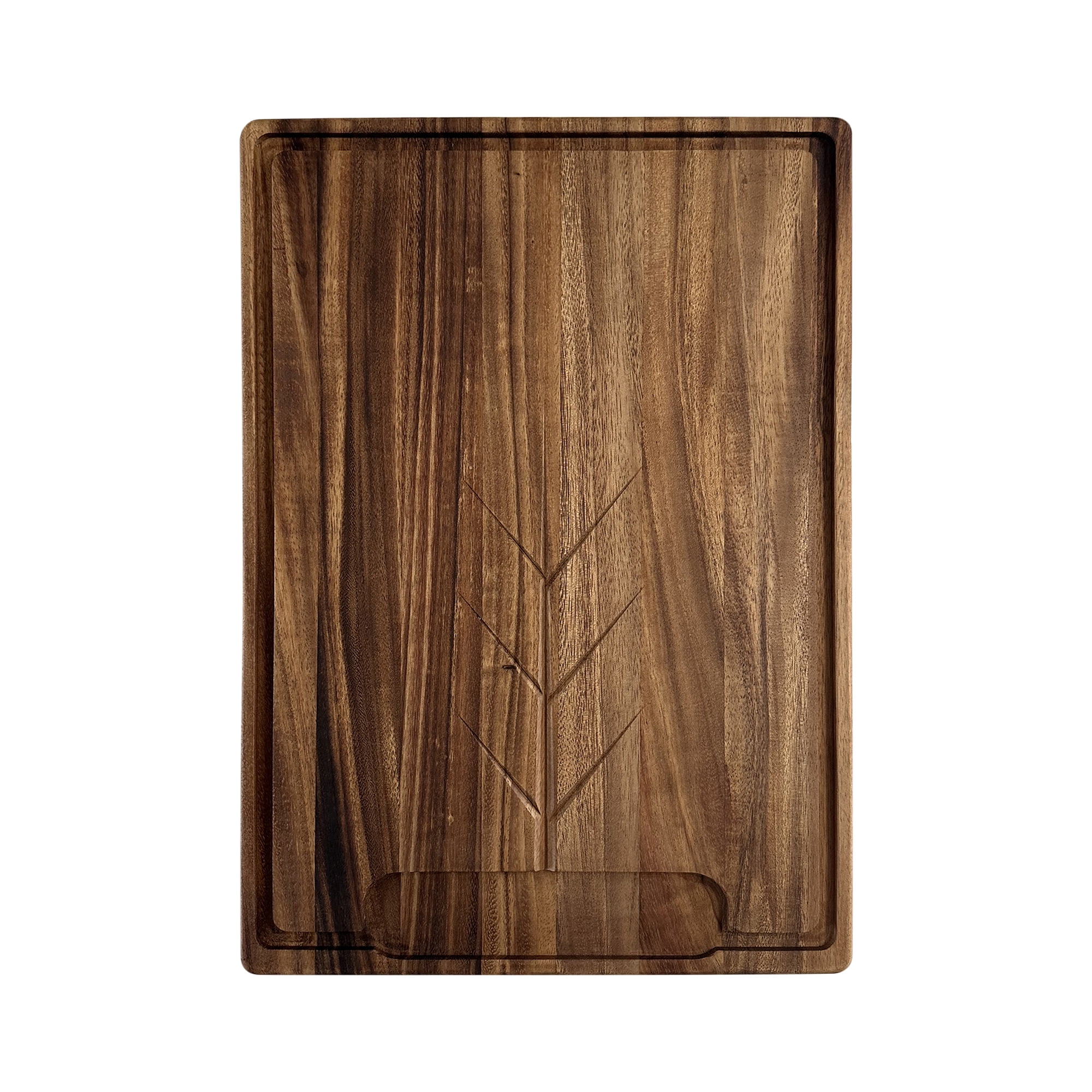 Ironwood Gourmet Osterbotten Rectangular Carving Board, 20" x 14" Acacia Wood Cutting Board With Juice Groove