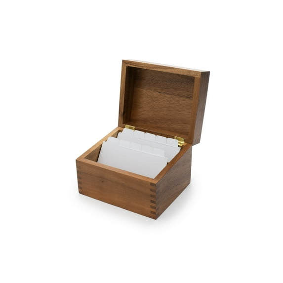 Ironwood Gourmet Recipe Box, Acacia Wood