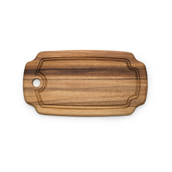 Ironwood Gourmet Rectangular Pinehurst Serving Board, Acacia Wood