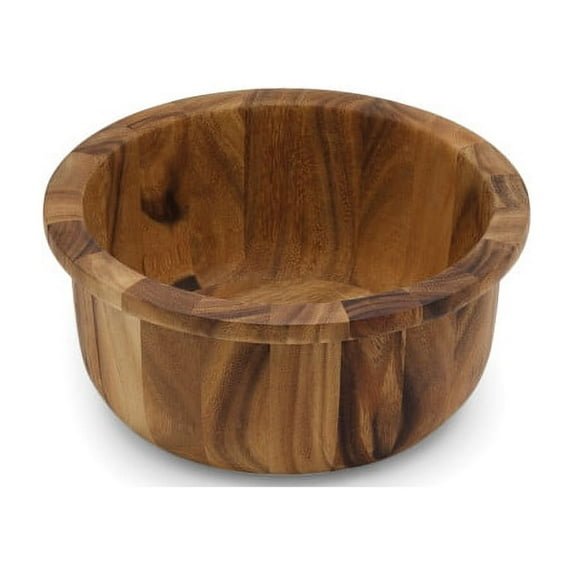 Ironwood Gourmet Salad Bowl with Lip, Acacia Wood