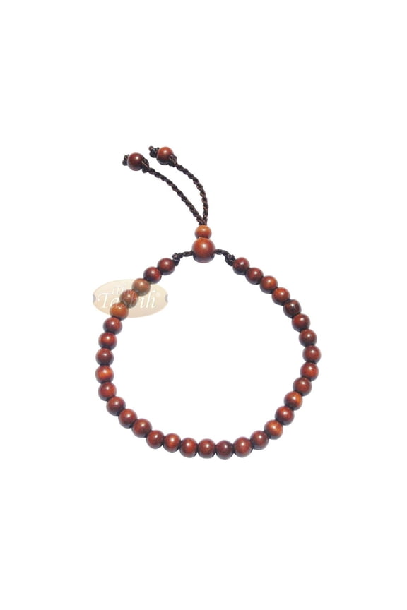 Ironwood Tasbih Bracelet 33-Bead Indonesian Stigi 6X5Mm Prayer Bracelet Gift Boxed