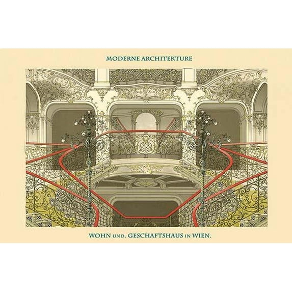 Ironwork & Railings - Vienna Aprtment Building - Austria Poster Print by Fellner & Helmer (24 x 36)
