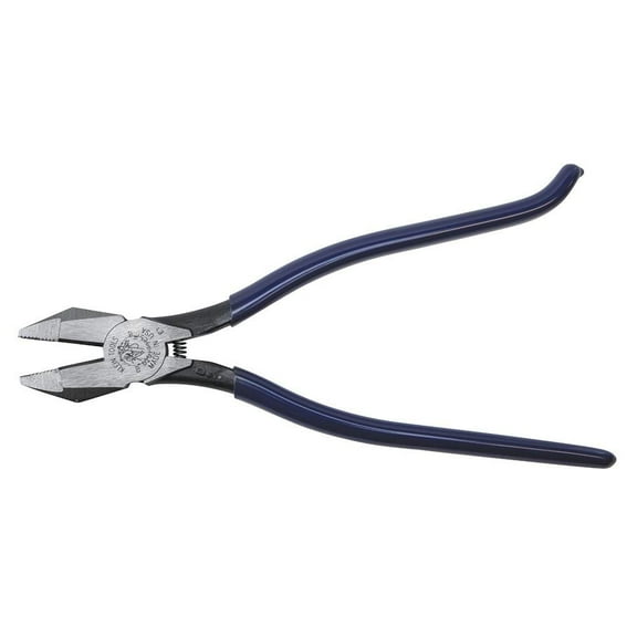 Ironworker Pliers, Spring Loaded Side Cutters for Rebar Cutting and Bending, 9-Inch Long Klein Tools D201-7CST