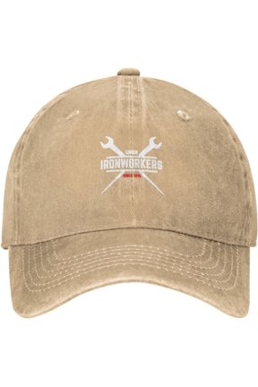 Ironworker Union Proud American Flag Baseball Cap Fashion Men's Women's Cowboy Hats Washable Adjustable Golf Hat