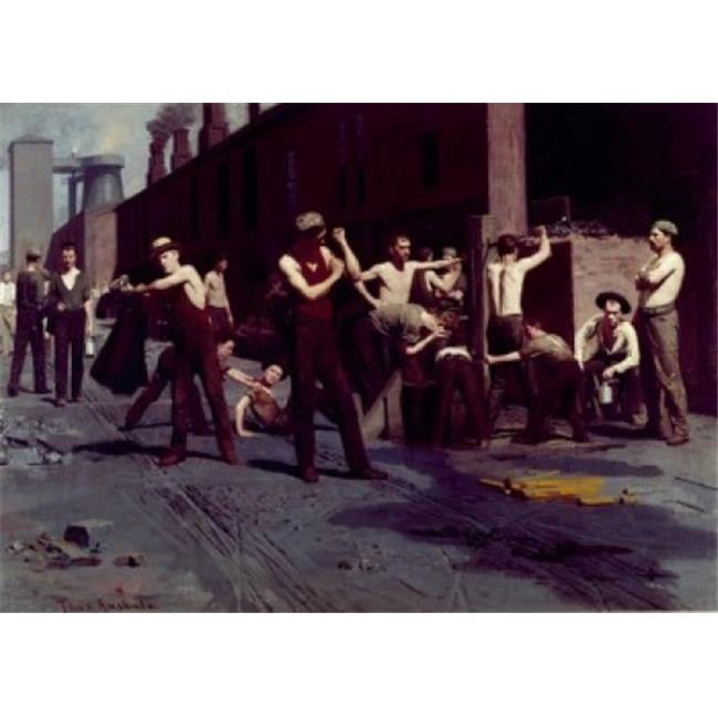 The Ironworkers Noontime C.1881 Thomas Polluck Anshutz - 1851-1912 ...