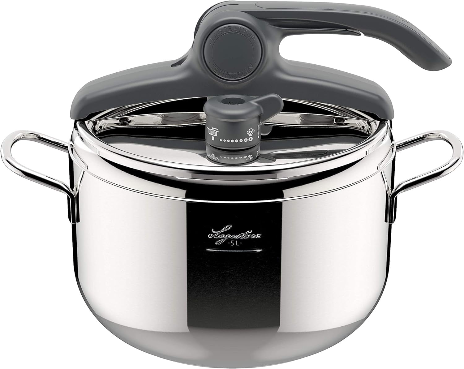Lagostina Irradial Control Pressure Cooker – 3.5L Stainless Steel, 22cm, For Induction & Gas