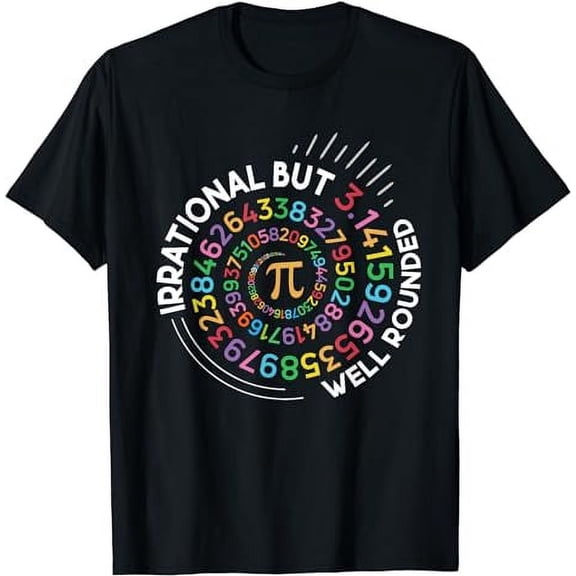 Irrational But Well Rounded Pi Day Math Teacher Student Geek T-Shirt