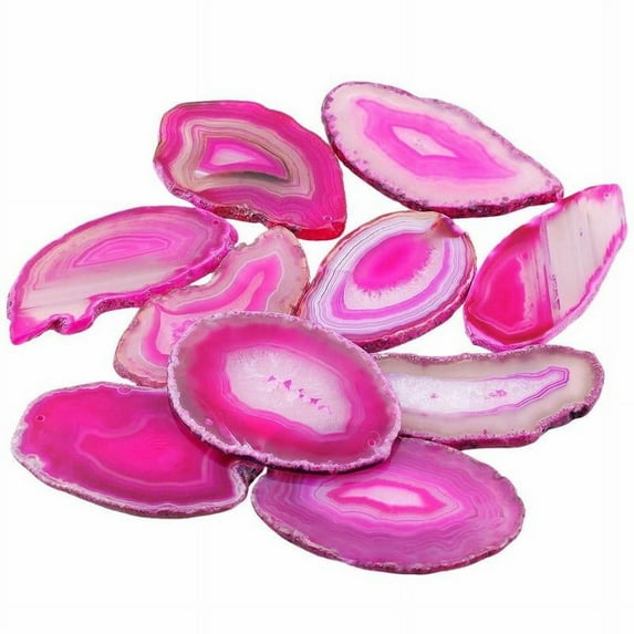 Irregular Agate Polished Crystal Slice Brazil Healing Stone Pendant Reiki 2022 N8J0