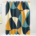 thumbnail image 1 of Irregular Blocks Black Out Curtains 72 Inch Length Curtains for Sliding Glass Doors Bedroom Living Room 2 Pack, 1 of 6