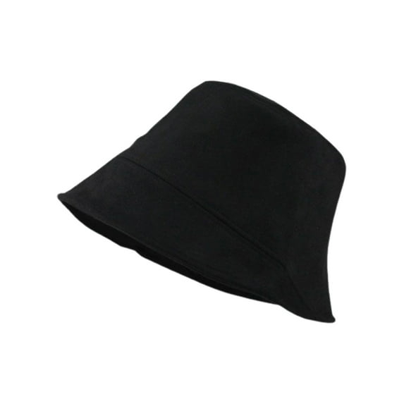 Irregular Brim Solid Color Bucket Hat Women Spring Autumn Suede Basin Hat