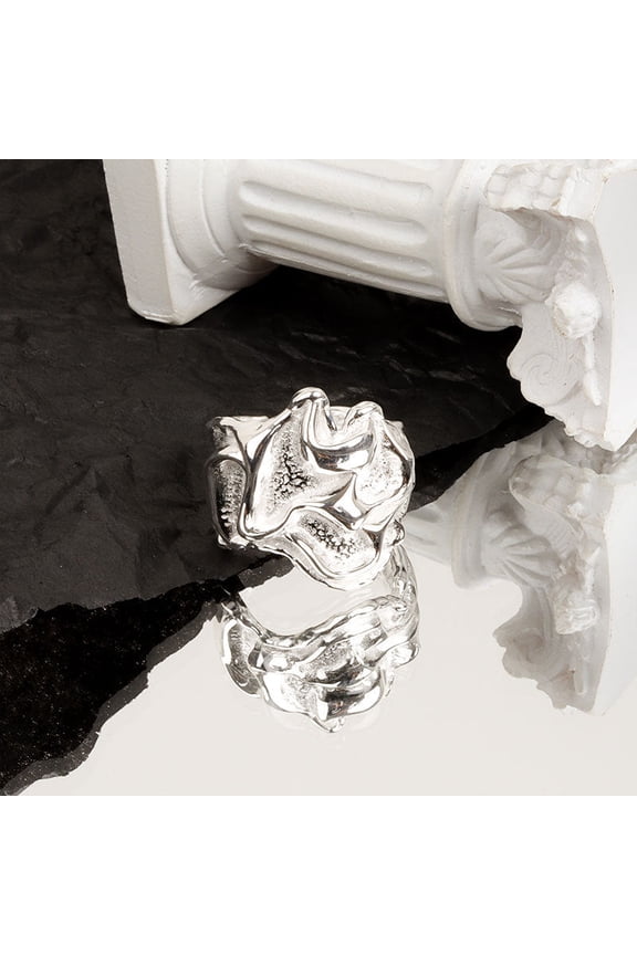 Irregular Bump Surface Texture Ring Women